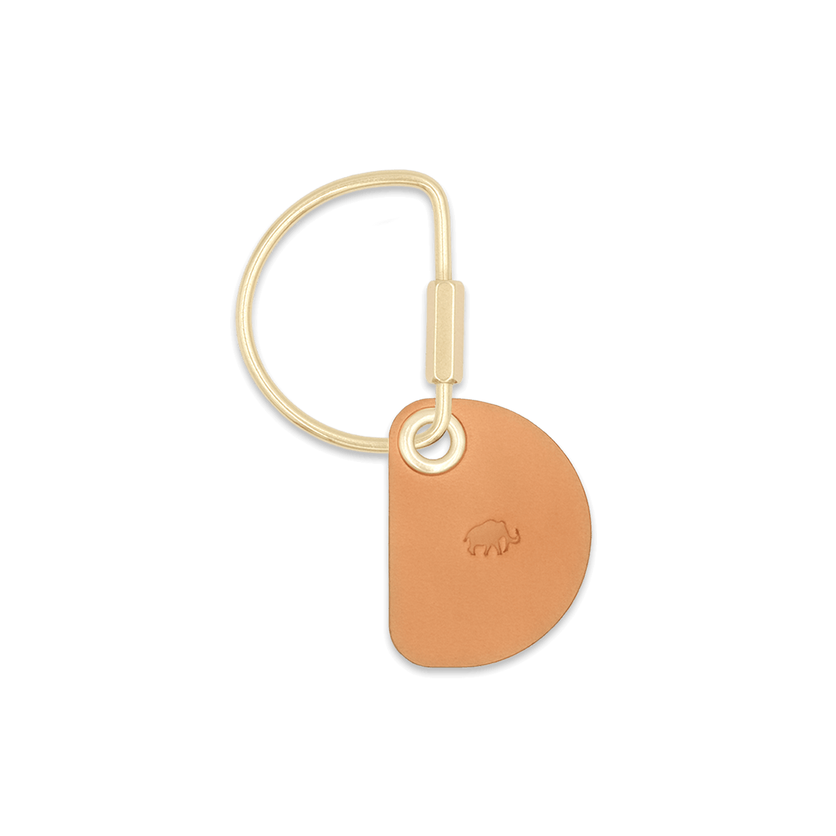 Crescent Tan Keychain