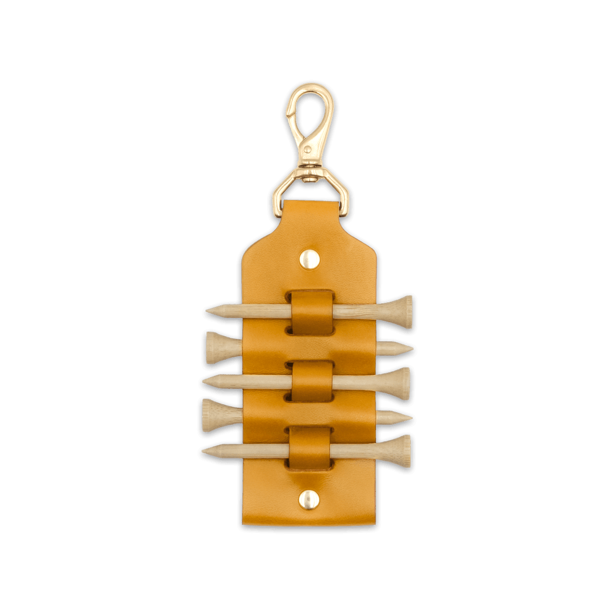 Golf Tee Tag in Gold