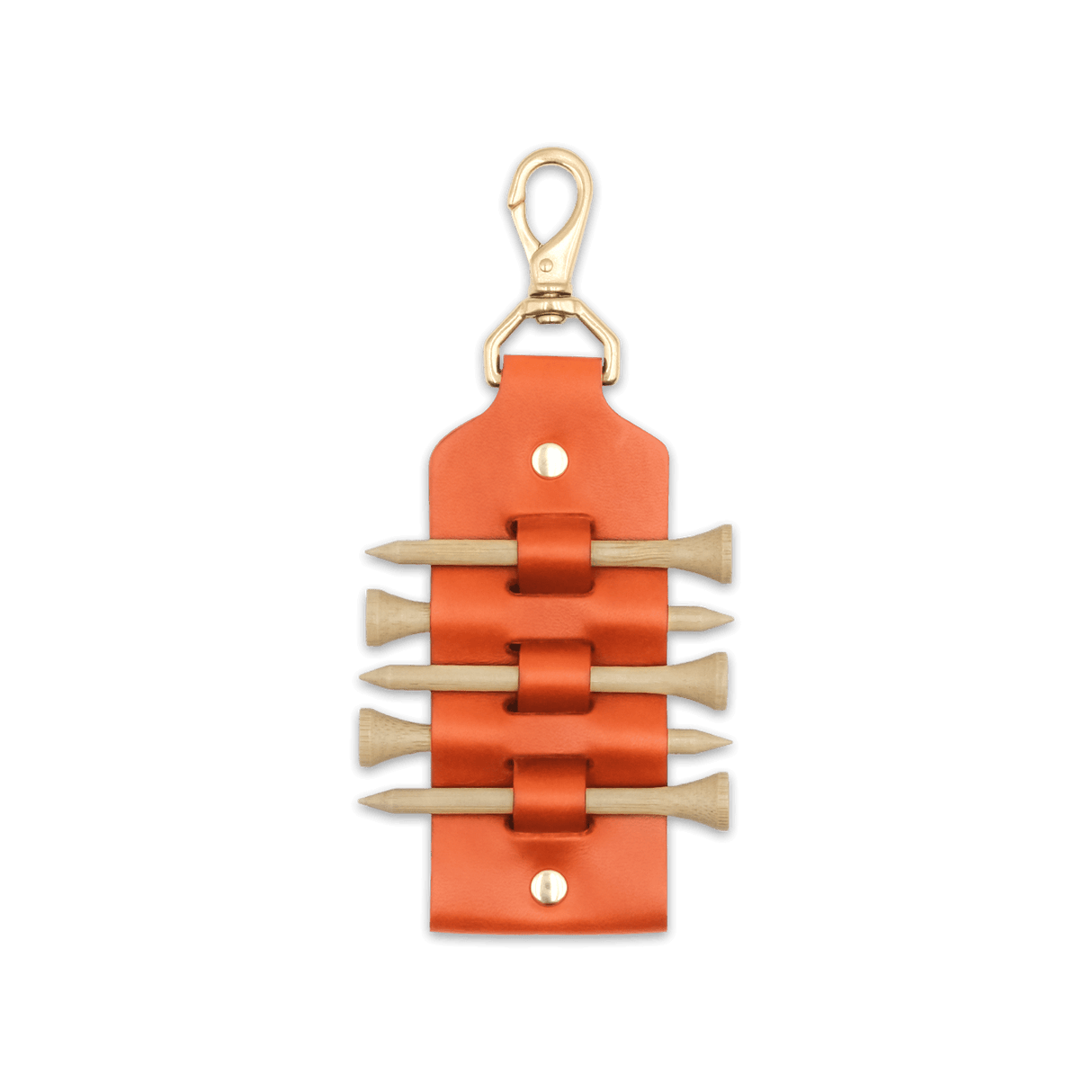 Golf Tee Tag in Orange