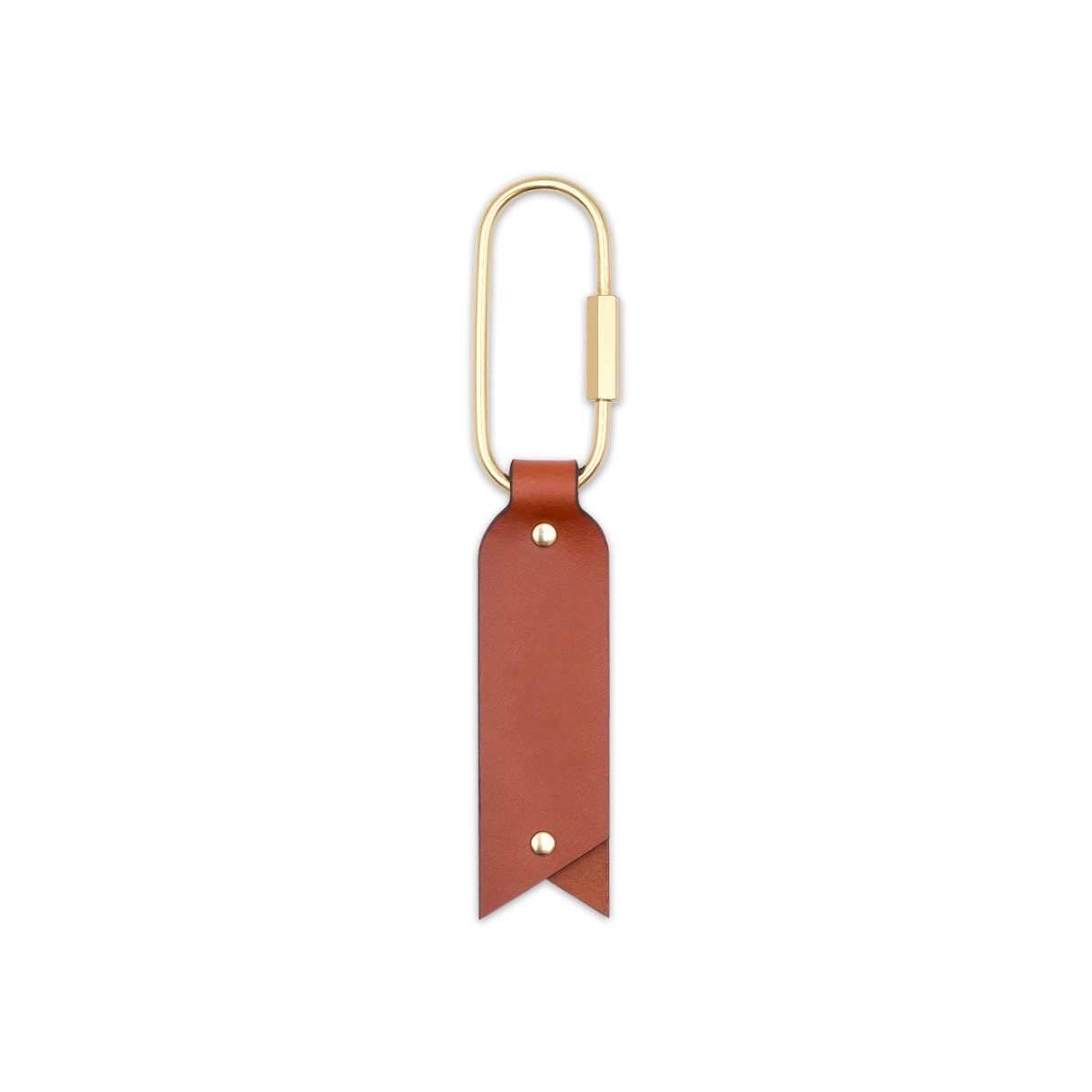 Oval Keychain Brown