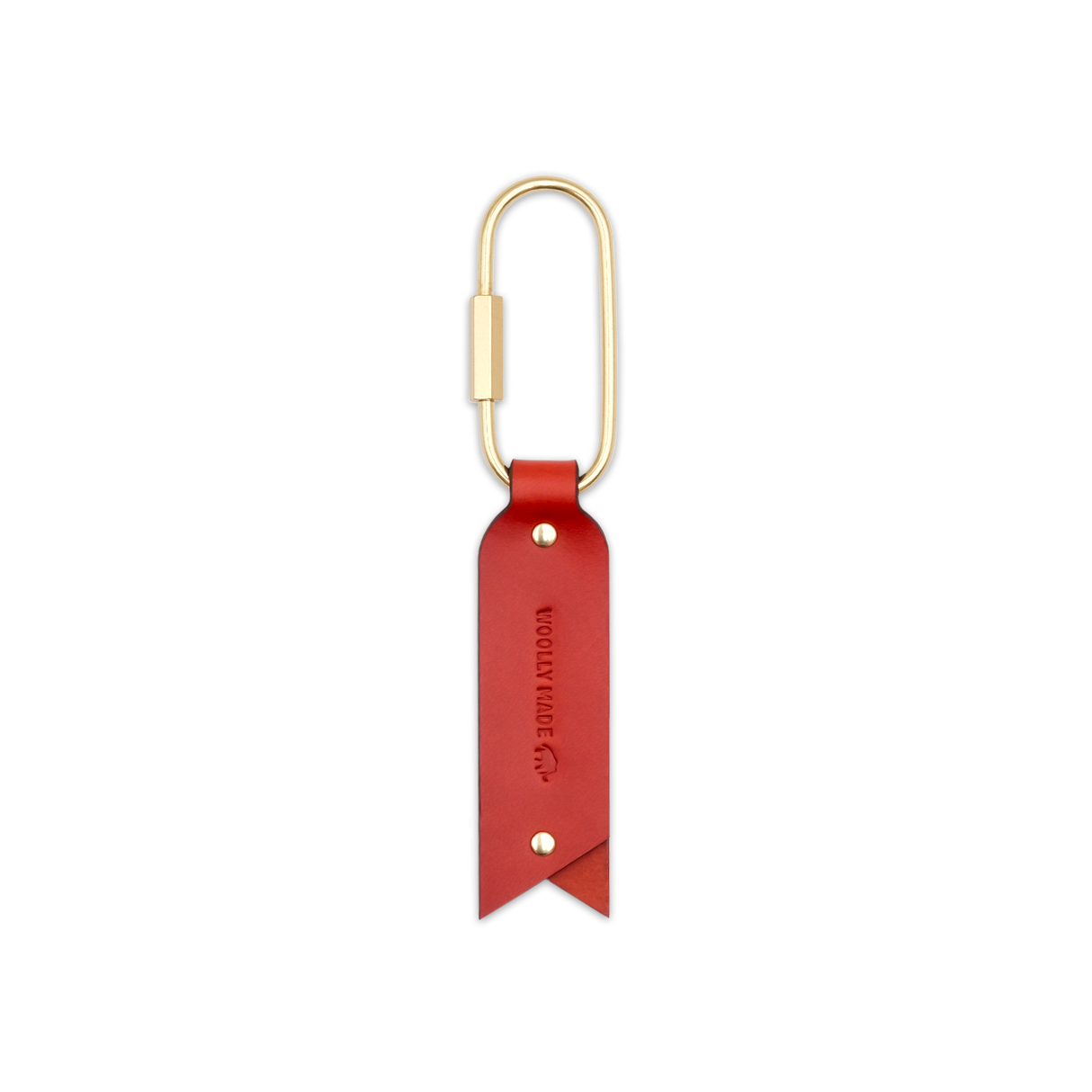 Oval Keychain Red