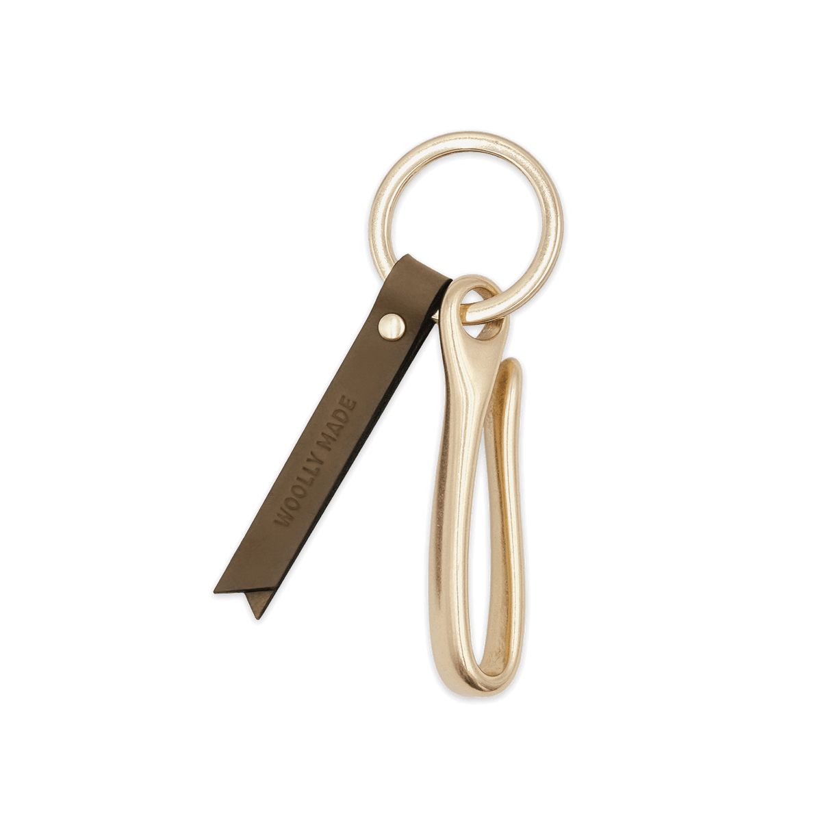 Woolly Made Fish Hook Keychain in Olive