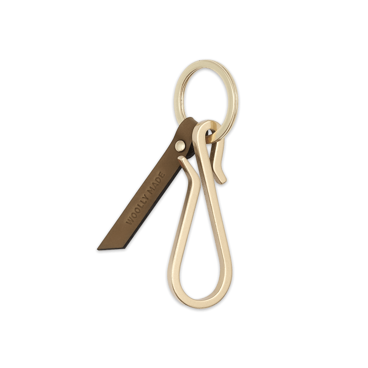 Woolly Made Hairpin Keychain in Olive