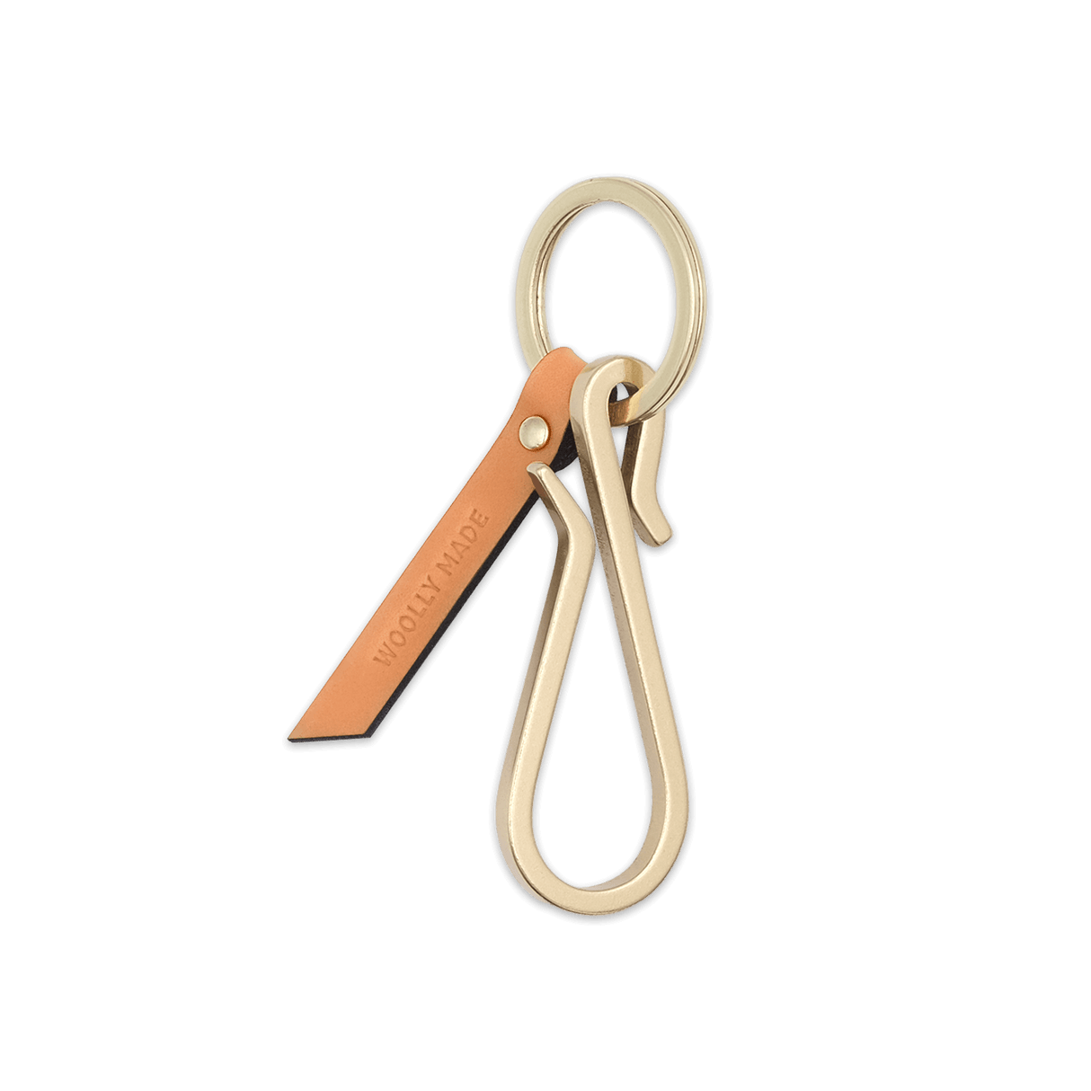 Hairpin Keychain in Tan