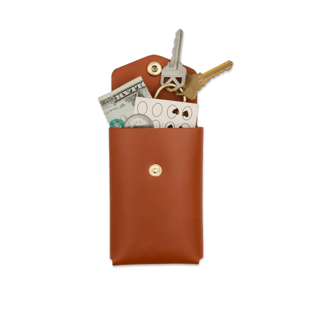 Cargo Wallet back shot open with items.