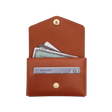 Cargo Wallet open in brown.