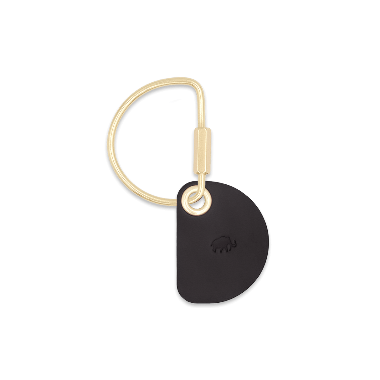 Crescent Black Keychain