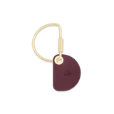Crescent Burgundy Keychain