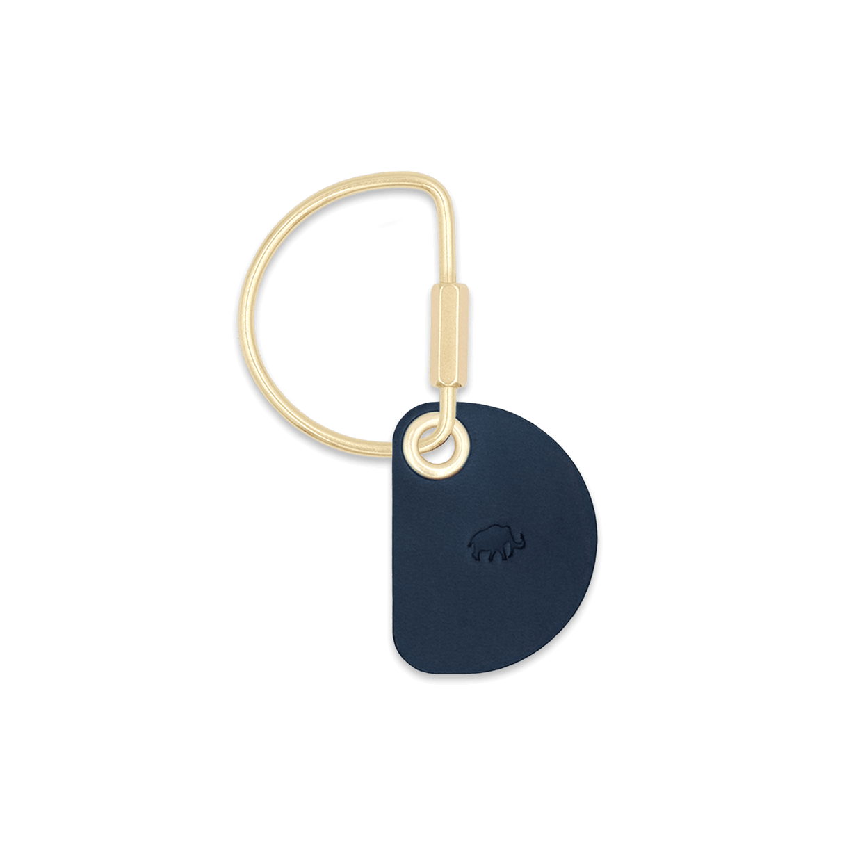 Crescent Navy Keychain