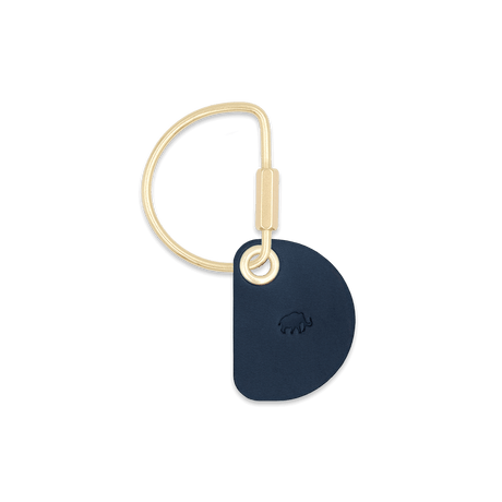 Crescent Navy Keychain