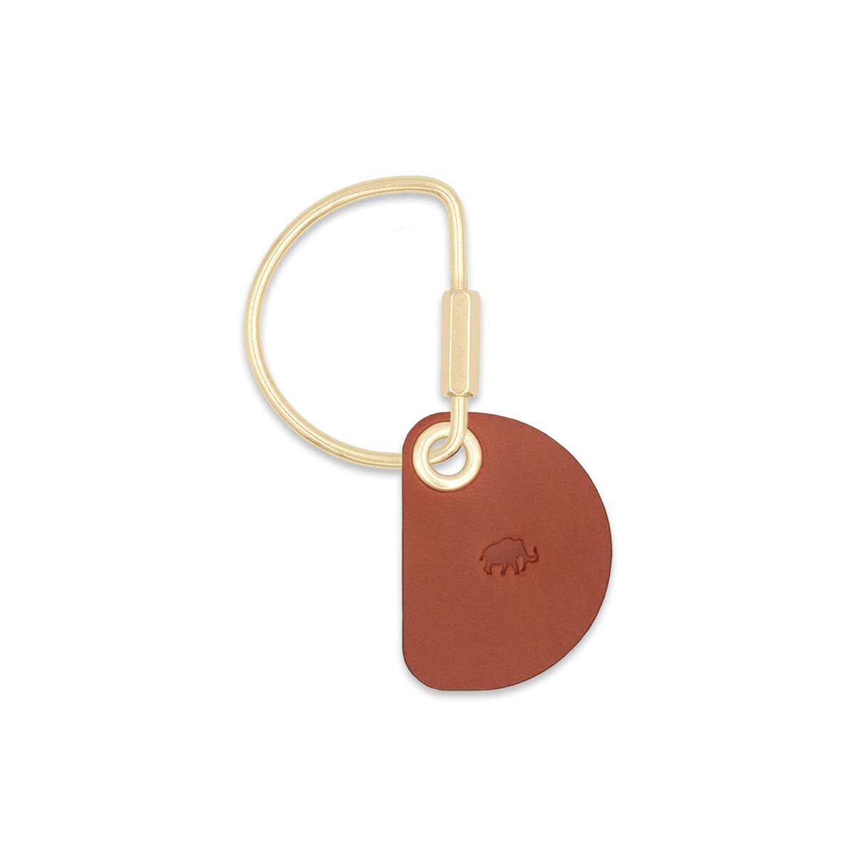 Crescent Brown Keychain