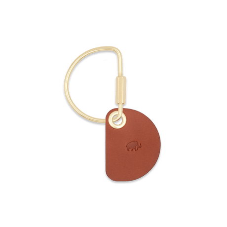 Crescent Brown Keychain