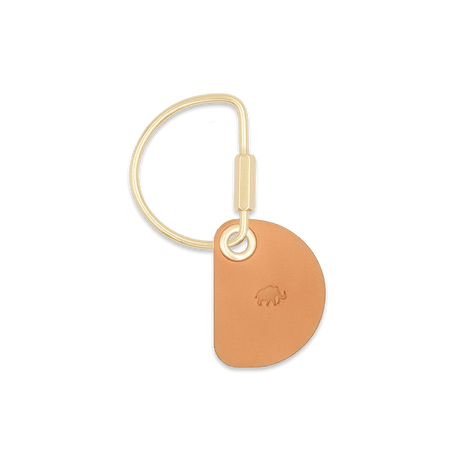 Crescent Tan Keychain