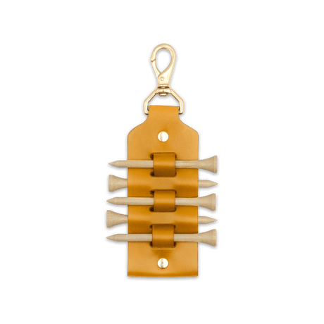 Golf Tee Tag in Gold