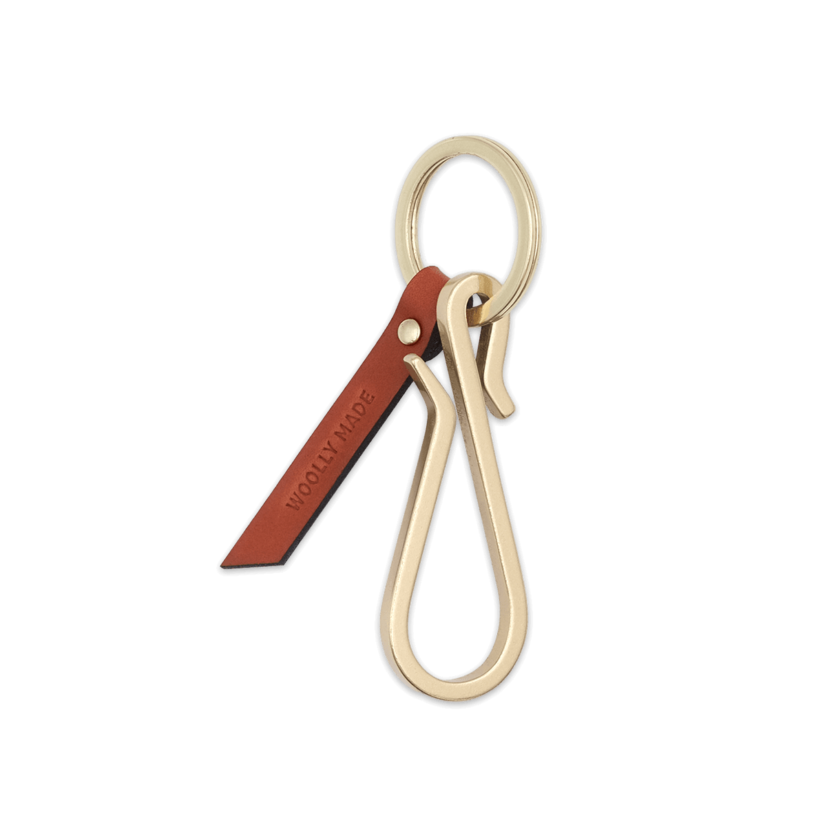 Hairpin Keychain in Brown