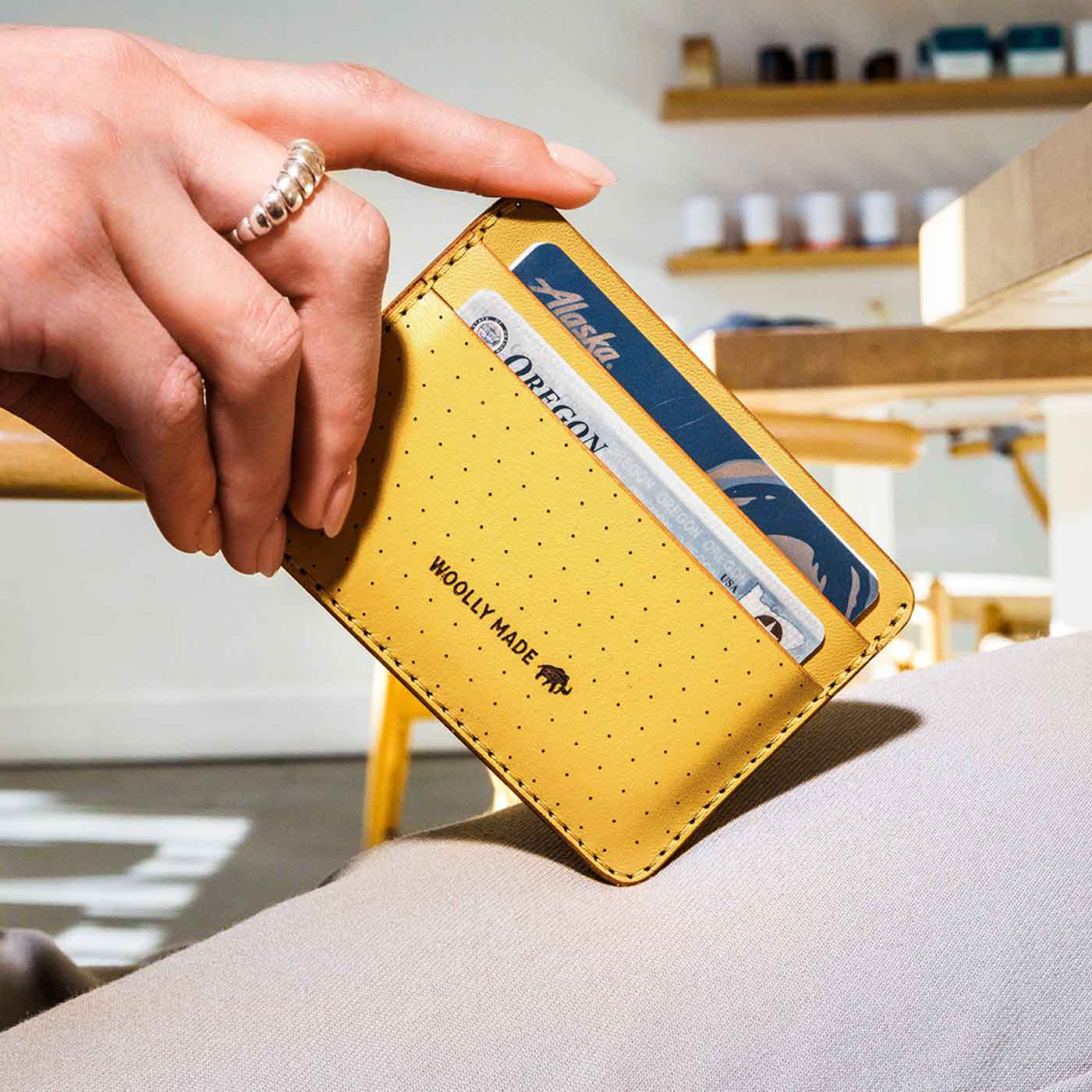 【美品】entoan マスタード half wallet ハーフウォレット half wallet(マスタード) | entoan web store