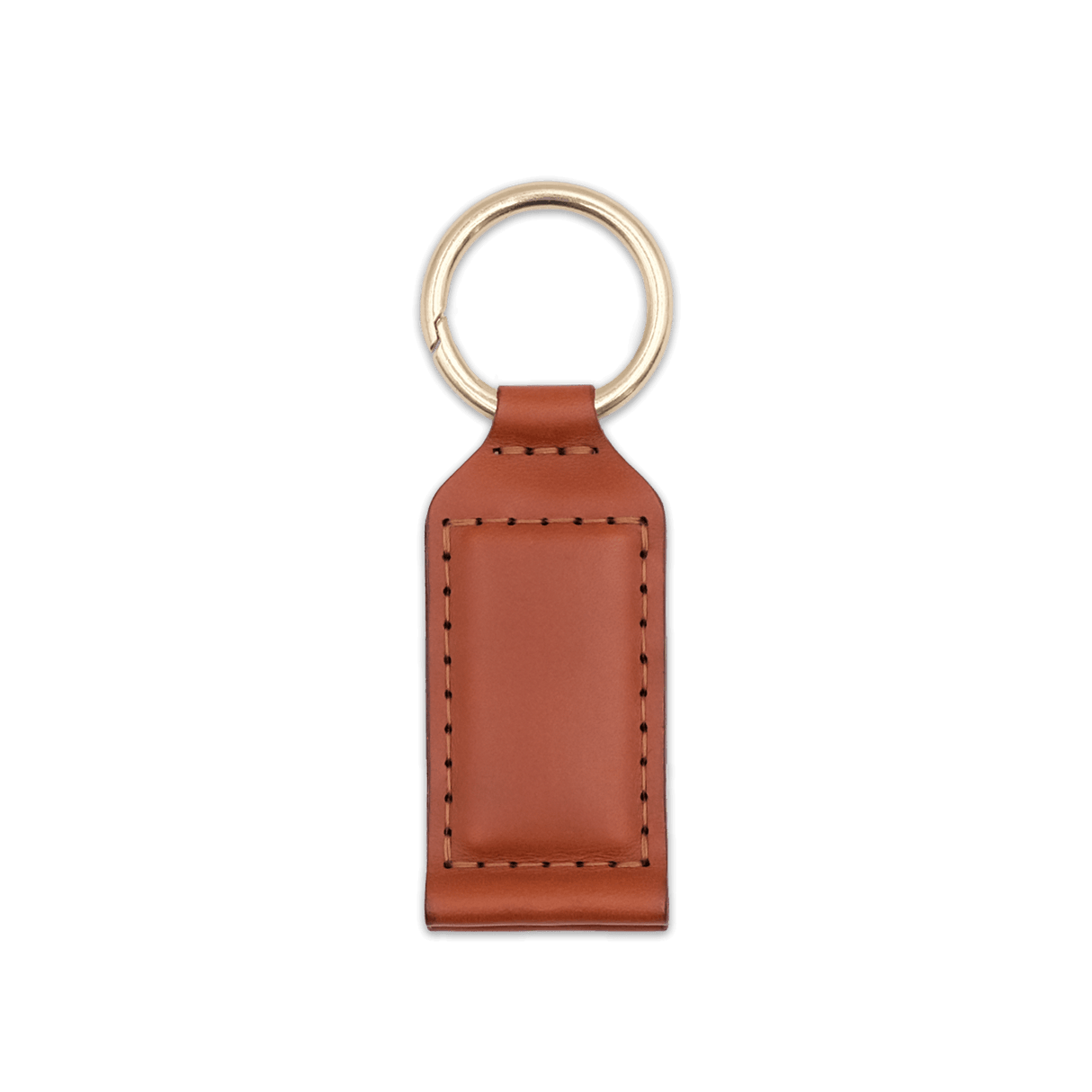 Hat Clip in brown leather