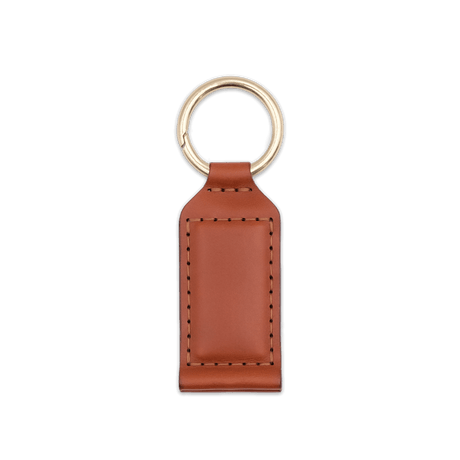 Hat Clip in brown leather