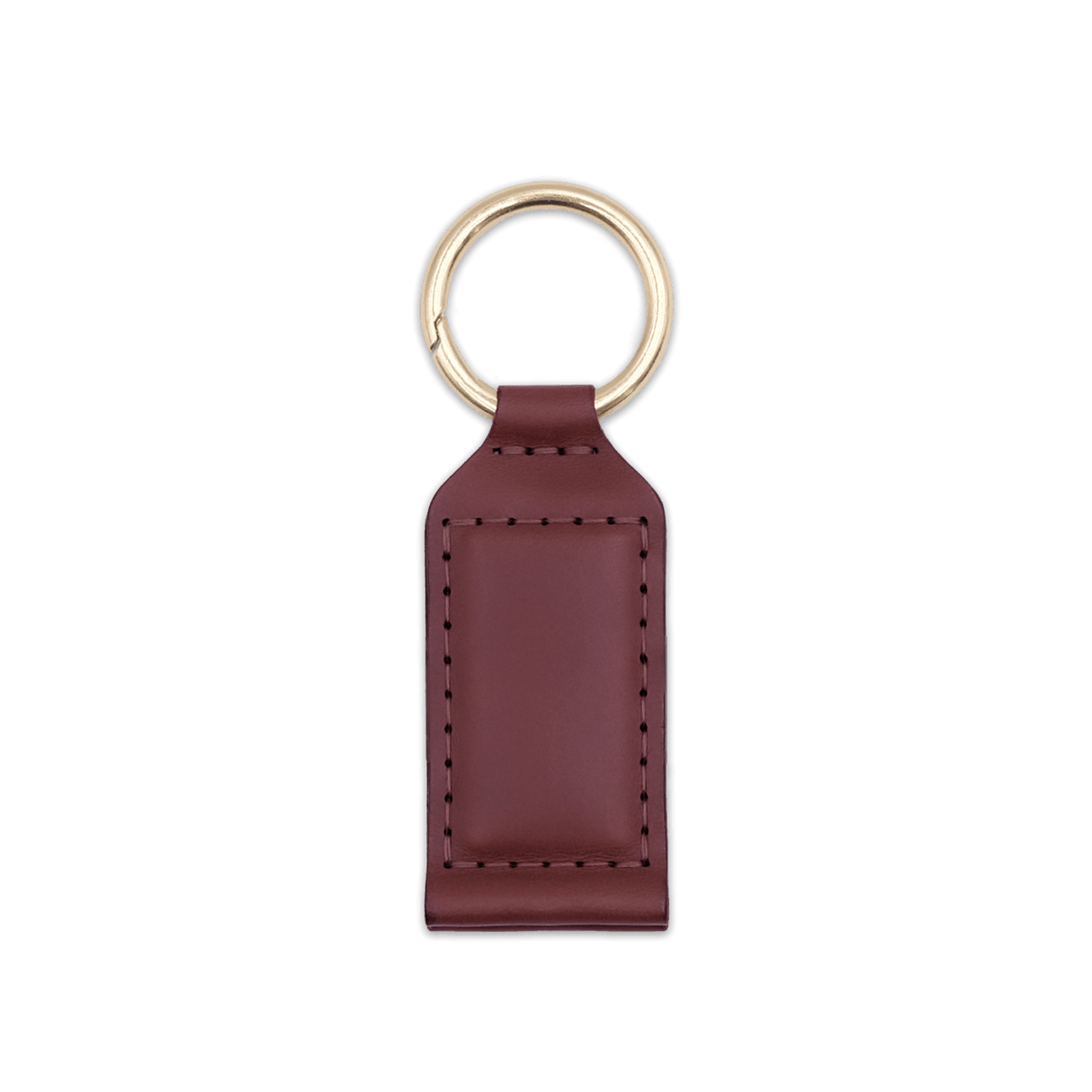 Hat Clip in Burgundy Leather
