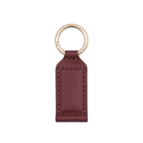 Hat Clip in Burgundy Leather