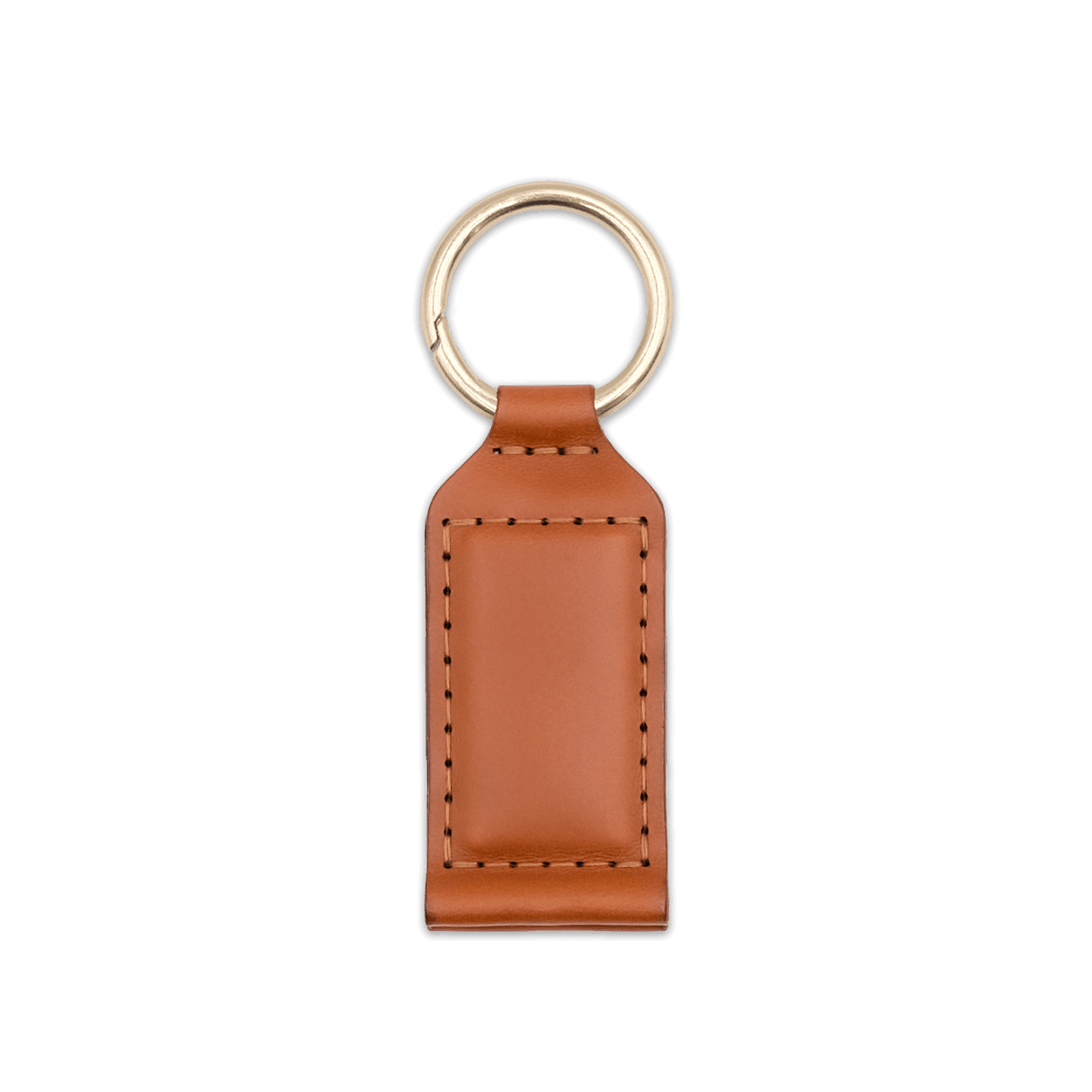 Hat Clip in Tan Leather