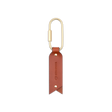 Oval Keychain Brown Logo