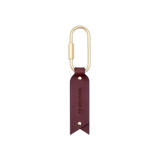Oval Keychain Burgundy