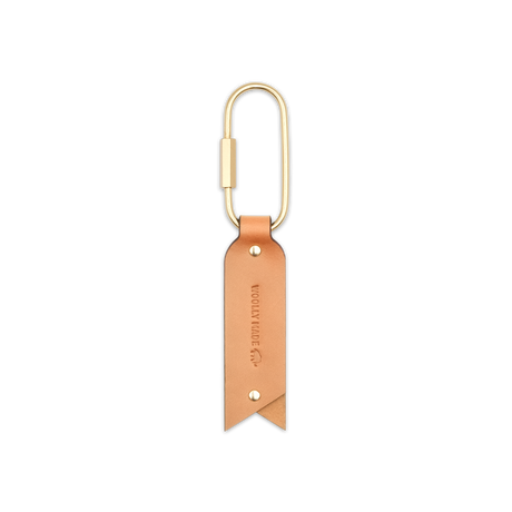 Oval Keychain Tan