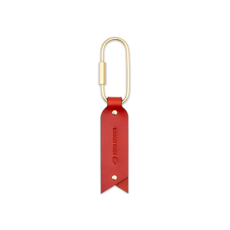 Oval Keychain Red