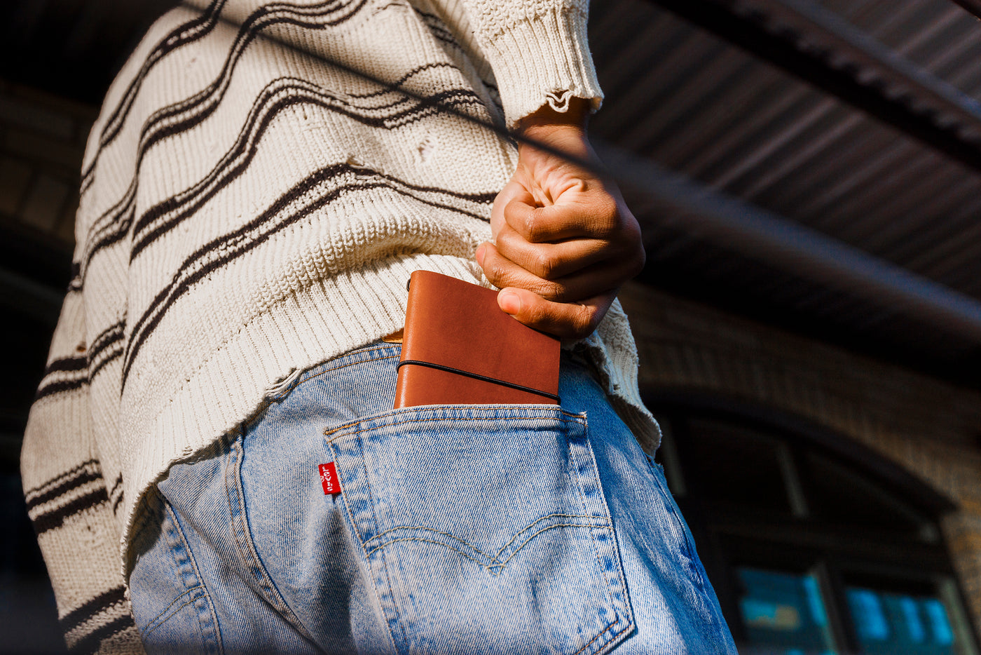 Pocket Journal in brown leather