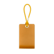 Woolly Made Standard Luggage Tag in Gold with elastic cord.