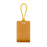 Woolly Made Standard Luggage Tag in Gold with elastic cord.