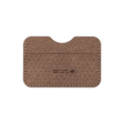 Plant leather Slim Wallet with decorative perforation and etched Woolly Made logo.