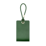 Woolly Made Standard Luggage Tag in Green with elastic cord.