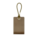 Woolly Made Standard Luggage Tag in Olive with elastic cord.