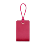 Woolly Made Standard Luggage Tag in Pink with elastic cord.
