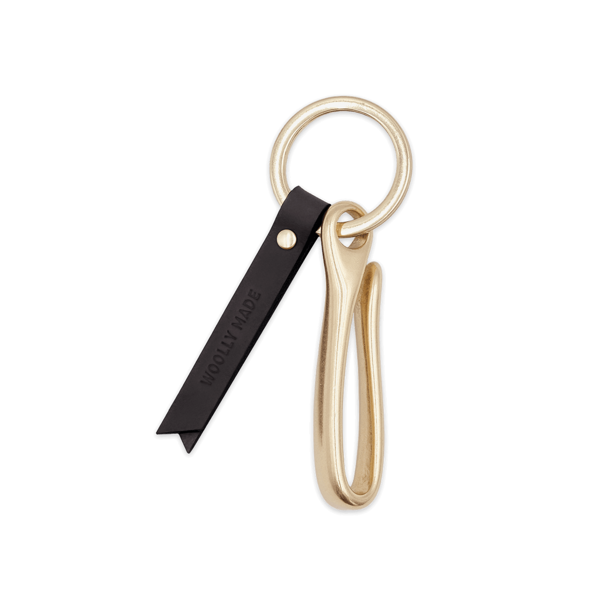 Fish Hook Keychain in Black