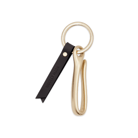 Fish Hook Keychain in Black
