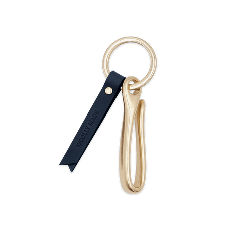 Woolly Made Fish Hook Keychain in Navy