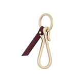 Woolly Made Hairpin Keychain in Burgundy