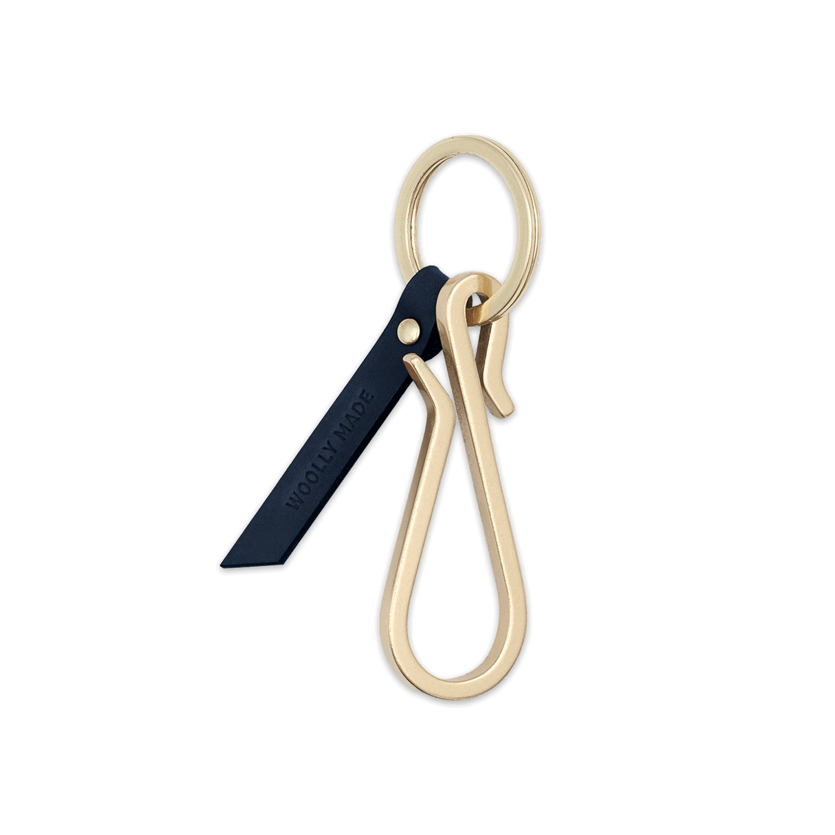 Woolly Made Hairpin Keychain in Navy