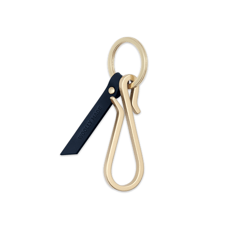 Woolly Made Hairpin Keychain in Navy