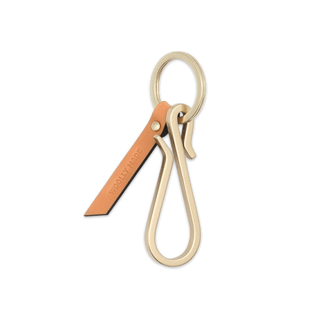 Hairpin Keychain in Tan